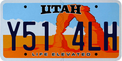 UT license plate Y514LH
