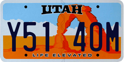 UT license plate Y514OM