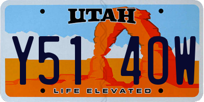 UT license plate Y514OW