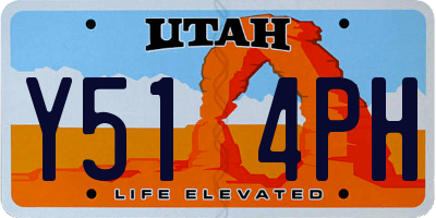 UT license plate Y514PH