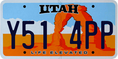 UT license plate Y514PP