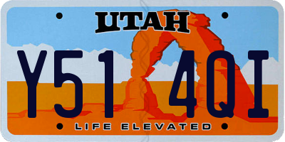 UT license plate Y514QI