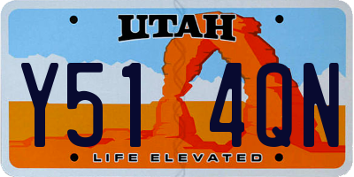 UT license plate Y514QN