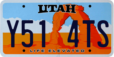 UT license plate Y514TS