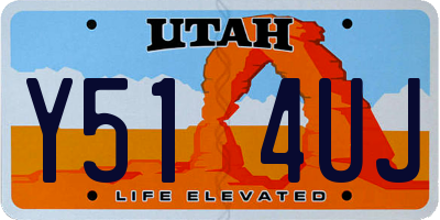 UT license plate Y514UJ