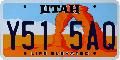 UT license plate Y515AQ