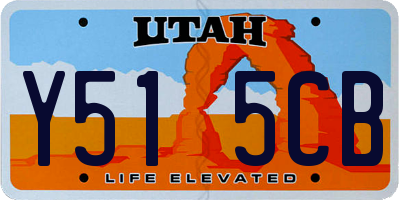 UT license plate Y515CB