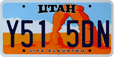 UT license plate Y515DN