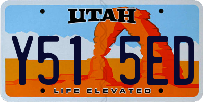 UT license plate Y515ED