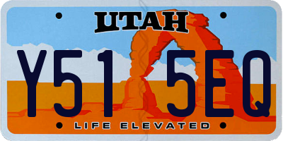 UT license plate Y515EQ