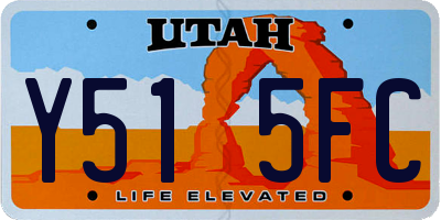 UT license plate Y515FC