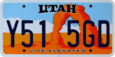 UT license plate Y515GD
