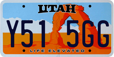 UT license plate Y515GG