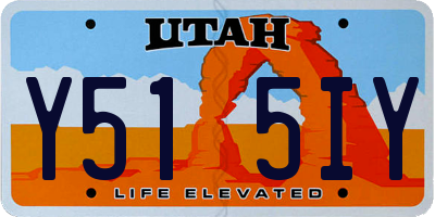 UT license plate Y515IY