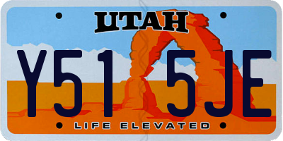 UT license plate Y515JE