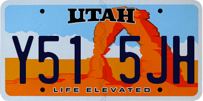 UT license plate Y515JH