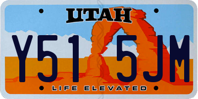 UT license plate Y515JM