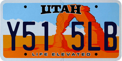 UT license plate Y515LB