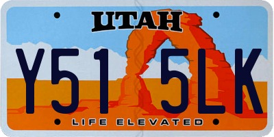 UT license plate Y515LK