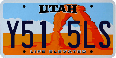 UT license plate Y515LS