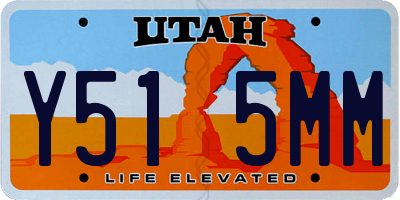 UT license plate Y515MM