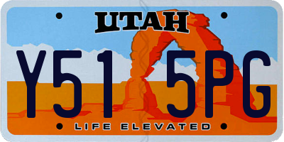 UT license plate Y515PG