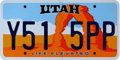 UT license plate Y515PP