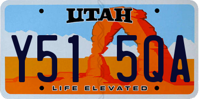 UT license plate Y515QA