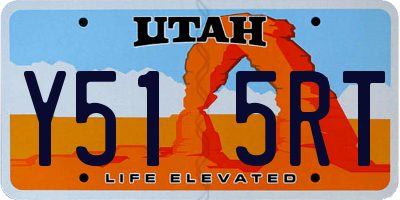 UT license plate Y515RT