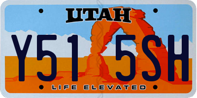 UT license plate Y515SH