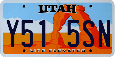 UT license plate Y515SN