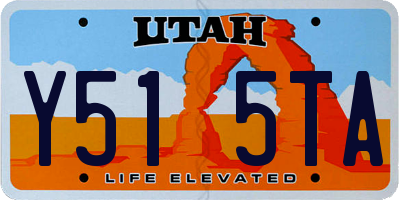 UT license plate Y515TA