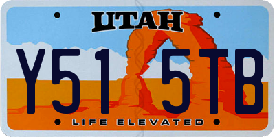 UT license plate Y515TB