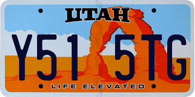 UT license plate Y515TG