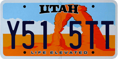 UT license plate Y515TT