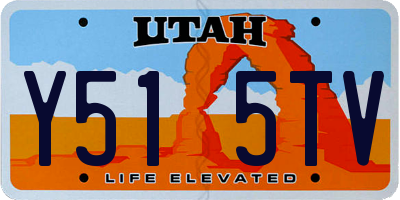 UT license plate Y515TV