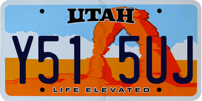 UT license plate Y515UJ
