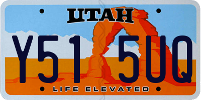 UT license plate Y515UQ