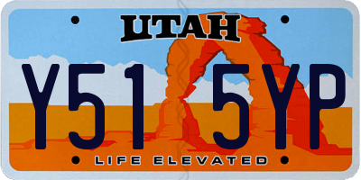 UT license plate Y515YP