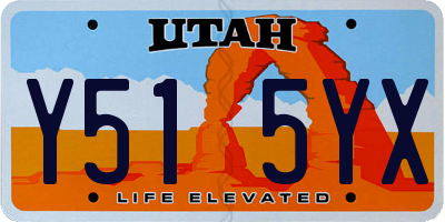 UT license plate Y515YX