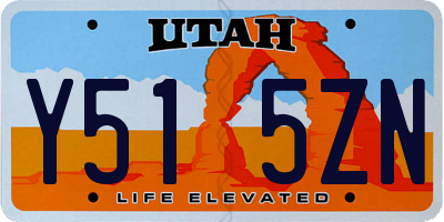 UT license plate Y515ZN