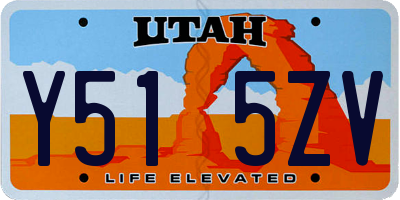 UT license plate Y515ZV