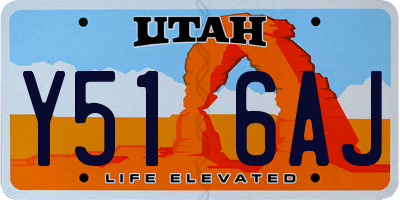 UT license plate Y516AJ