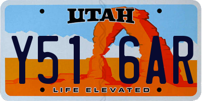 UT license plate Y516AR