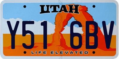 UT license plate Y516BV