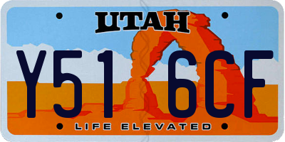 UT license plate Y516CF