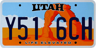 UT license plate Y516CH