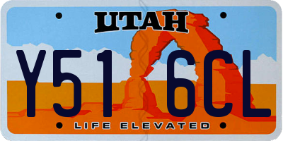 UT license plate Y516CL