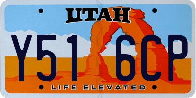 UT license plate Y516CP
