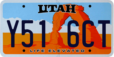 UT license plate Y516CT